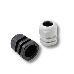 Waterproof Cable Gland Connector IP68 White Black Nylon Plastic Metric Cable  M6 M8 M10 M12 M14 M16 M18 for 4-8mm Cable 10pcs