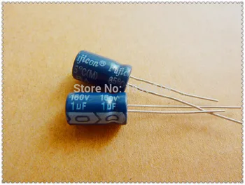 

50pcs 1uF 160V FUJICON RA Series 6x11mm High Quality Original 160V1uF Aluminum Electrolytic Capacitors