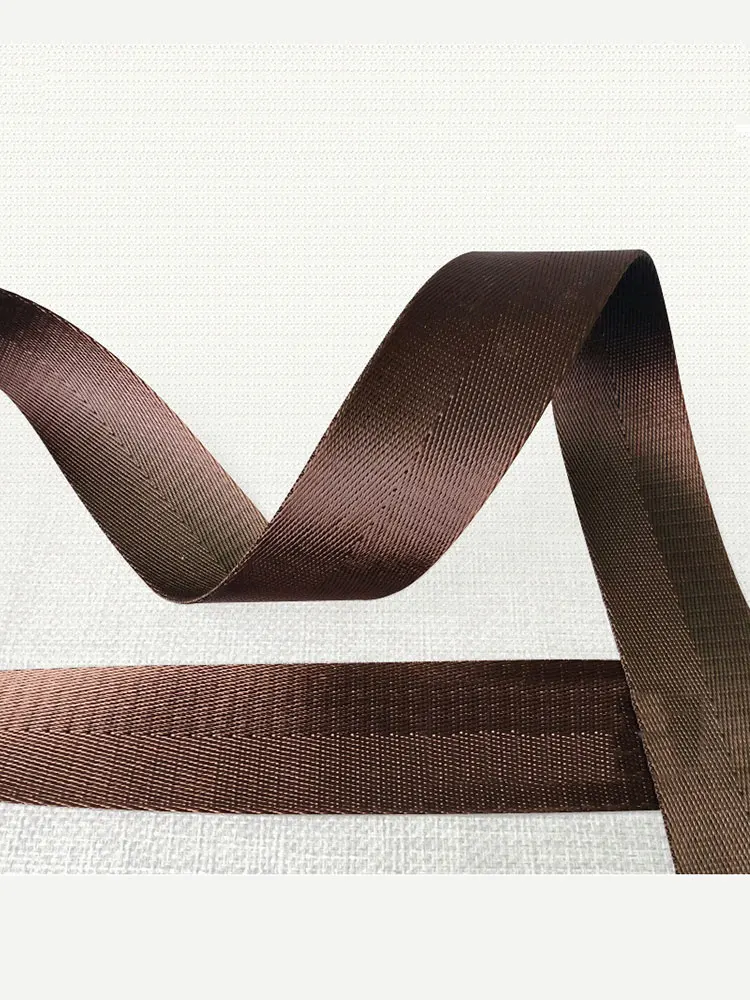Горячая 3 ярдов 32 мм Высокое качество черный коричневый ремешок нейлоновая тесьма рисунок елочка ранец обвязка швейная сумка ремень аксессуары