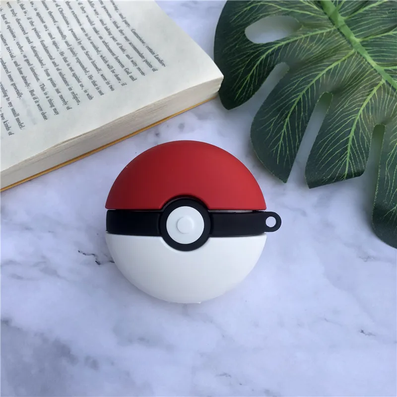 Airpods 3 airpods pro мультяшный Pokeball милый чехол для Apple, беспроводная Bluetooth гарнитура, Airpods, силиконовый чехол, Funda