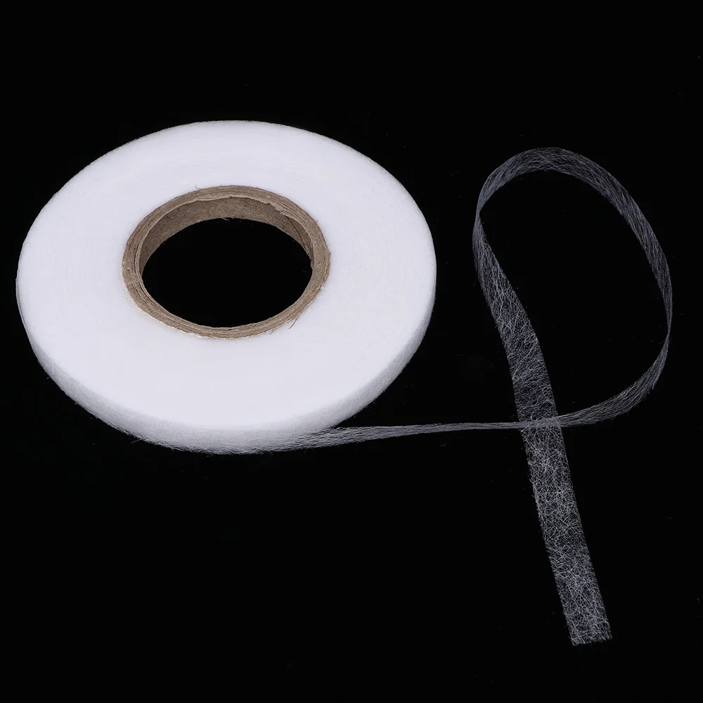1 рулон двухсторонняя подшивочная лента плавкая швейная ткань окантовочная лента железо на аксессуарах веб Ткань Ремесло