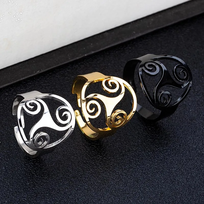 Модное кольцо из нержавеющей стали 316L Sri Yantra, символ амулета, женское мужское очаровательное кольцо, ювелирные изделия викинга