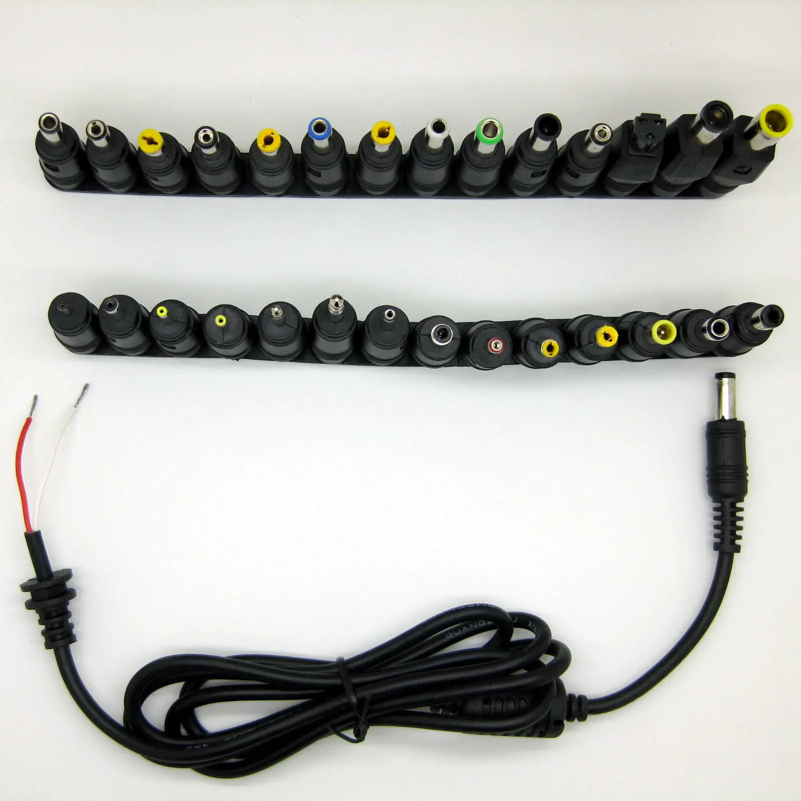 

28Pcs/Set Laptop Notebook Input DC Universal Plug Set Jack Tips without AC Adapter Charger Multi-Function Converter 5.5*2.1mm