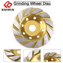 125mm 5 polegada copo segmento de diamante disco moagem abrasivos rodas para concreto mármore terrazzo polimento ferramentas corte acessórios