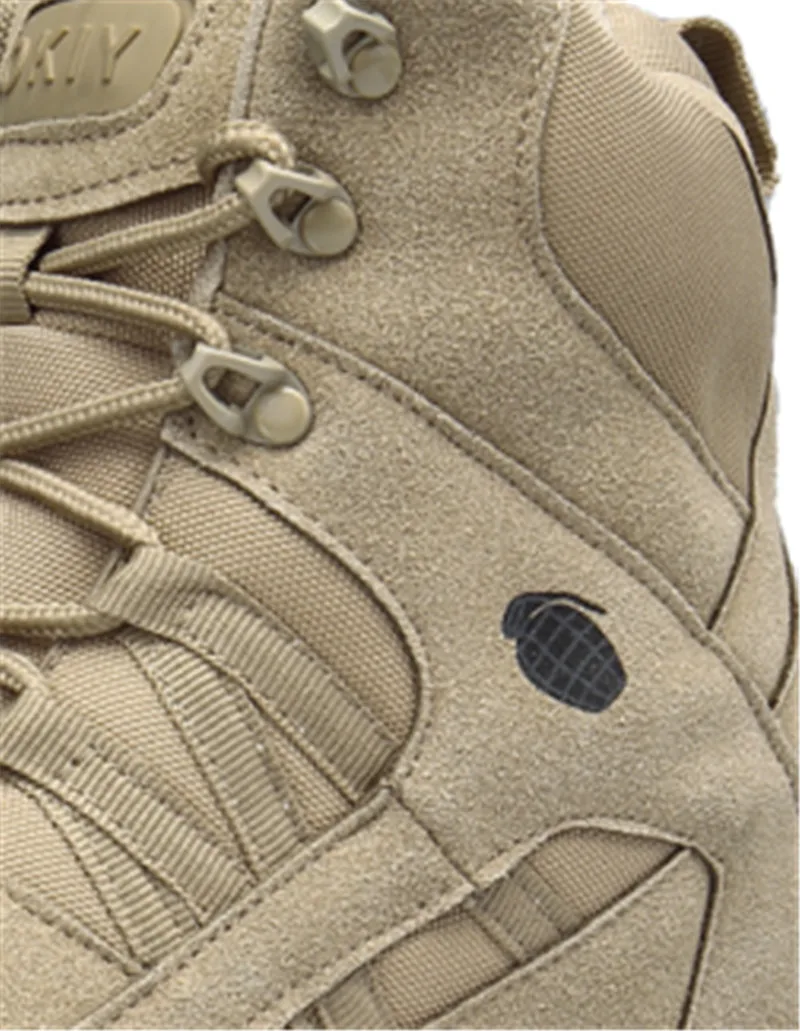 Зимние мужские армейские ботинки; Качественная спецназ; Тактический пустынный; армейские ботильоны; Рабочая обувь в армейском стиле; кожаные зимние ботинки