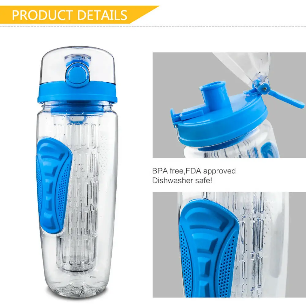 D1-1000ml Bpa бутылка для заваривания фруктов Спортивная бутылка для лимонной воды портативные бутылки для скалолазания походные бутылки для путешествий