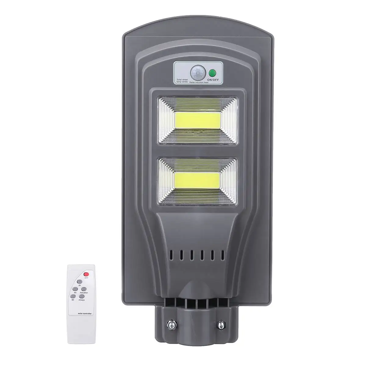 200LED 80W AUGIENB 40W/80W/120W COB LED Solar Street Light Waterproof PIR Motion Sensor+ Remote Control Outdoor Wall Lamps Garden Lights - Emitting Color: 200LED 80W