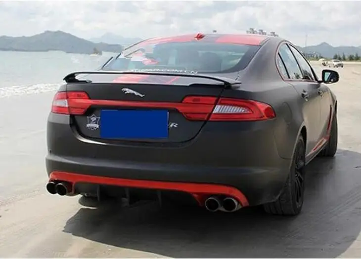 JINGHANG XF ABS Черный Грунтовка заднего крыла багажник выступ Спойлеры для Jaguar XF 2009 2010 2011 2012 2013