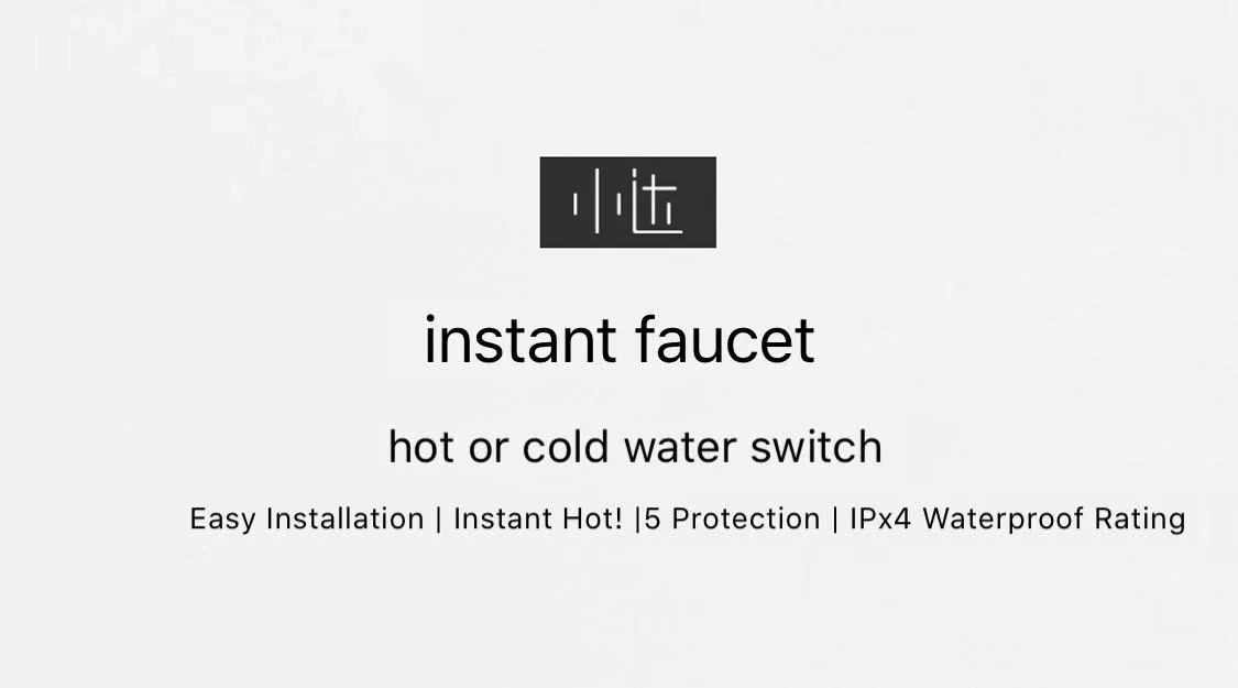 Xiaomi Mijia Youpin Xiaoda мгновенный кран белый удобная установка мгновенный горячий 5 Защита IPX4 водонепроницаемый рейтинг