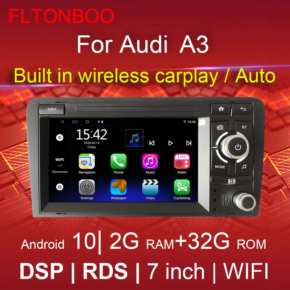 7-дюймовый Android 10 Автомобильный GPS-навигатор автомобильное радио мультимедийный