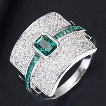 

Zlxgirl brand copper ring full pave cubic zircon wedding ring jewelry women's and men's best couple anel rings