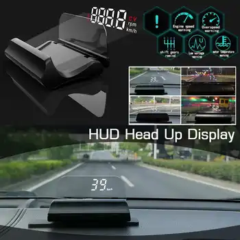 

Audew Universal HUD Head-Up Display Car-styling Hud Display Overspeed Warning Windshield Projector Alarm System