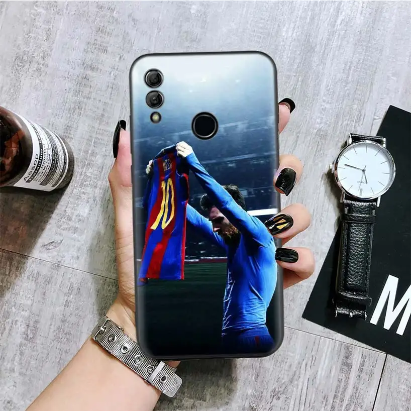 Lionel Messi Black Cover Phone Case for Huawei Y9 Y5 Y6 Y7 Honor 10 9 Lite 9X 8X 8S 8A 7S 7A 10i 20i V20 Coque Capa - Цвет: BA137-3