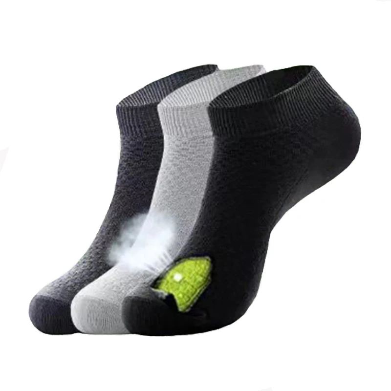 10 пара/лот, мужские носки из бамбукового волокна, короткие деловые носки, дышащие антибактериальные мужские носки, Size39-45