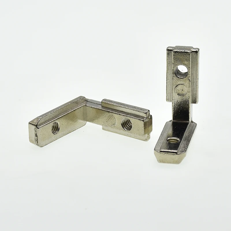 Conector de Canto Interno em Forma de l Slot em t para Perfil de Alumínio 2023 3030 4040 4545 Conexão de Canto Interno