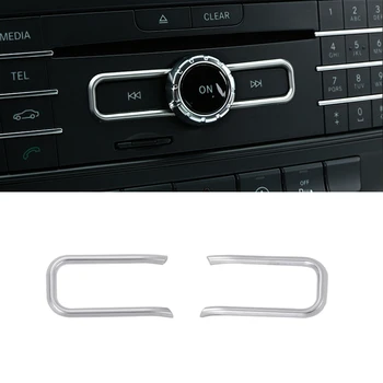 

For Mercedes Benz A B CLA GLA Class W176 A180 C117 X156 2pcs Car Center Control CD Panel Cover Protective Trim