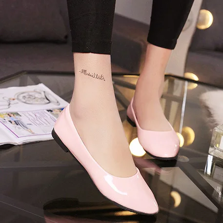 

Korean-style 2017 Spring New Style WOMEN'S Shoes Students Versatile Flat Large Size Eight-Color Work Shoes