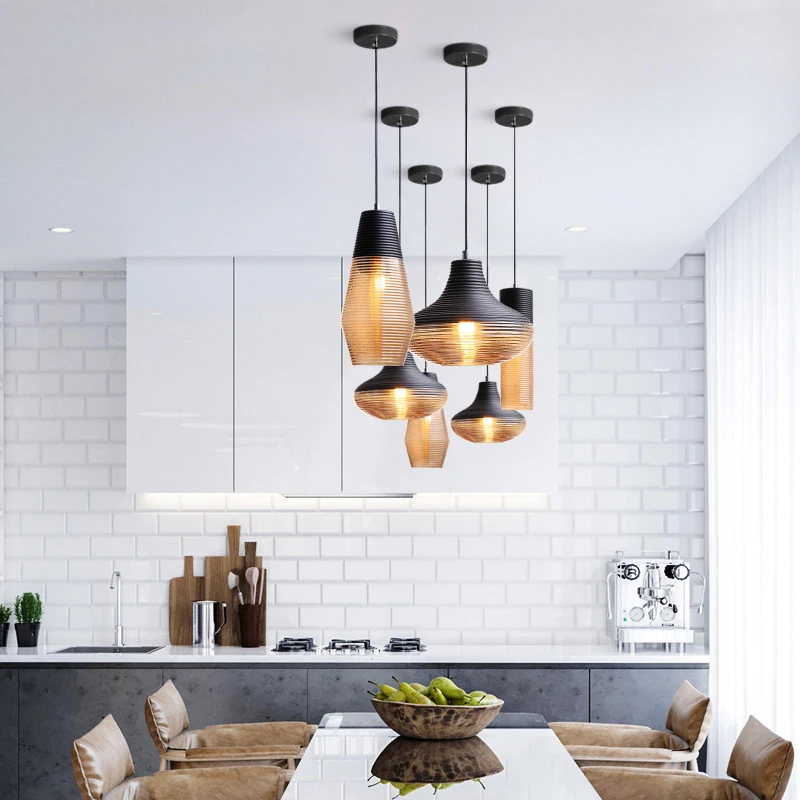 Restaurant Glass Small A Chandelier Post Modern Designer Northern Europe Concise Model Between Bedroom Bedside | Лампы и освещение
