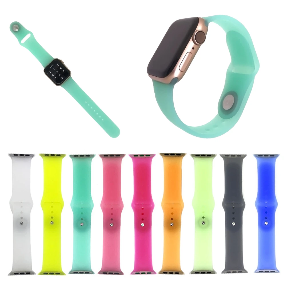 Silicone Transparent Bracelet 38 42 44 40mm For Apple Watch Band Replacement Wristband For Iwatch Series 4 3 2 1 Accessories Watchbands Aliexpress