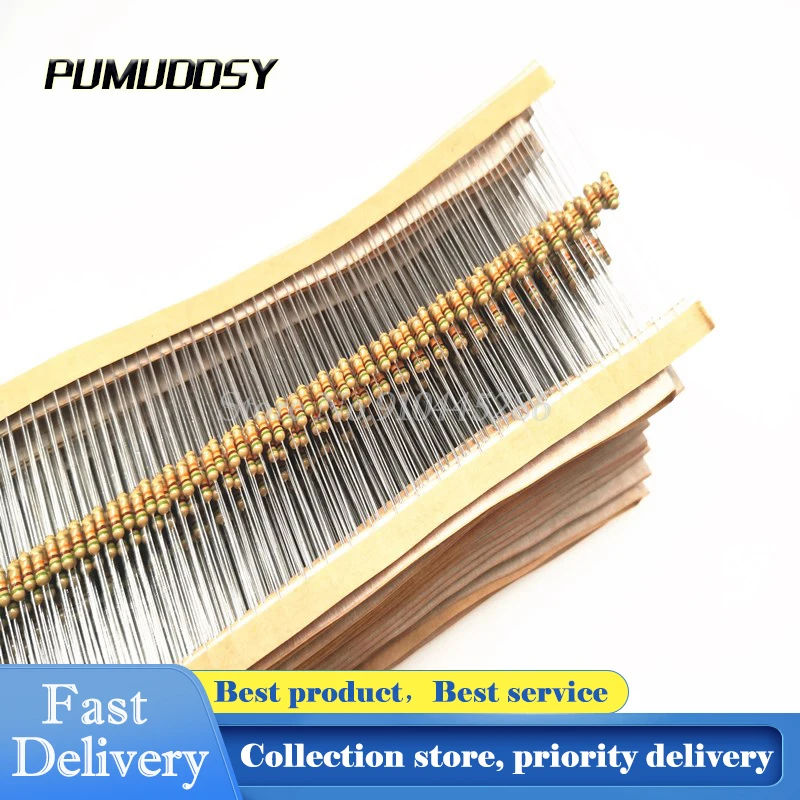 100PCS/LOT 1/2W Carbon Film Resistors 5% Error 1.2K 1K2 ohm 1.2k Ohm 0.5W Color Ring Resistance |