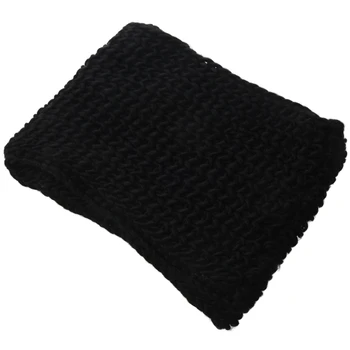 

Scarf Winter Knitted Wool Scarf (black)