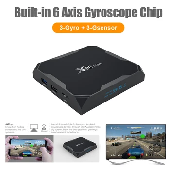 

Android X96 Max plus set-top TV BOX S905W quad Core Support Wireless Dual WIFI Media Player 2+16GB 4K HDR Playback Bluetooth HD