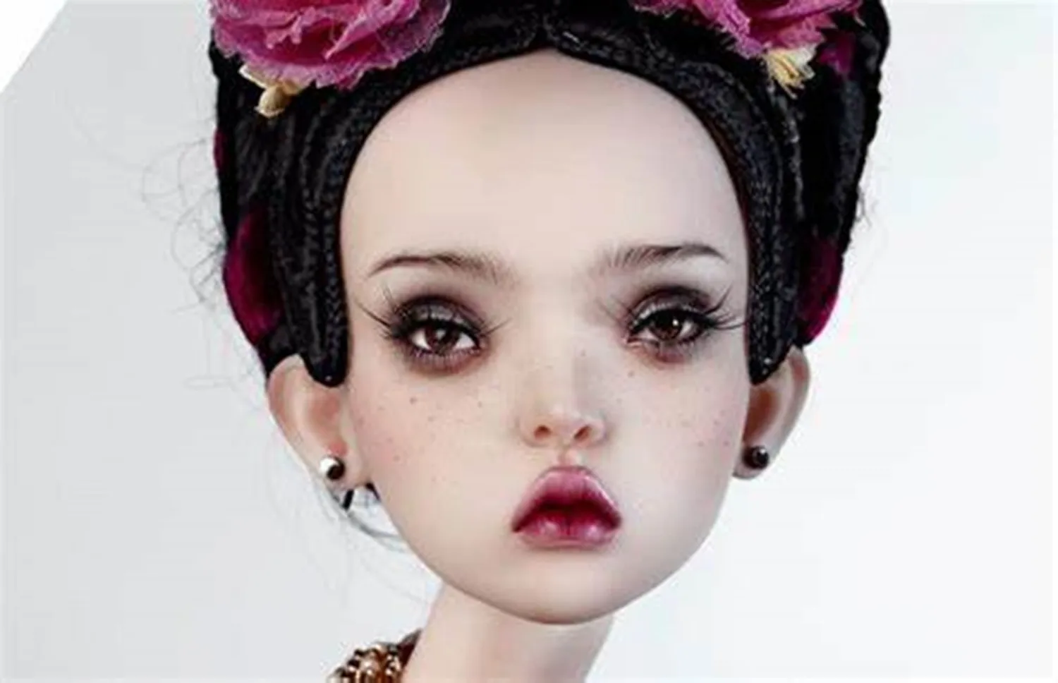 Details about   BJD 1/4 MSD Recast Doll Russian  Normal Skin Tone With Face Makeup 
