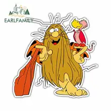 EARLFAMILY 13cm x 12.9cm Captain Caveman Kids Cartoon Funny Car Stickers Oem Anime Vinyl JDM RV VAN DIY Fine Decal Accessories