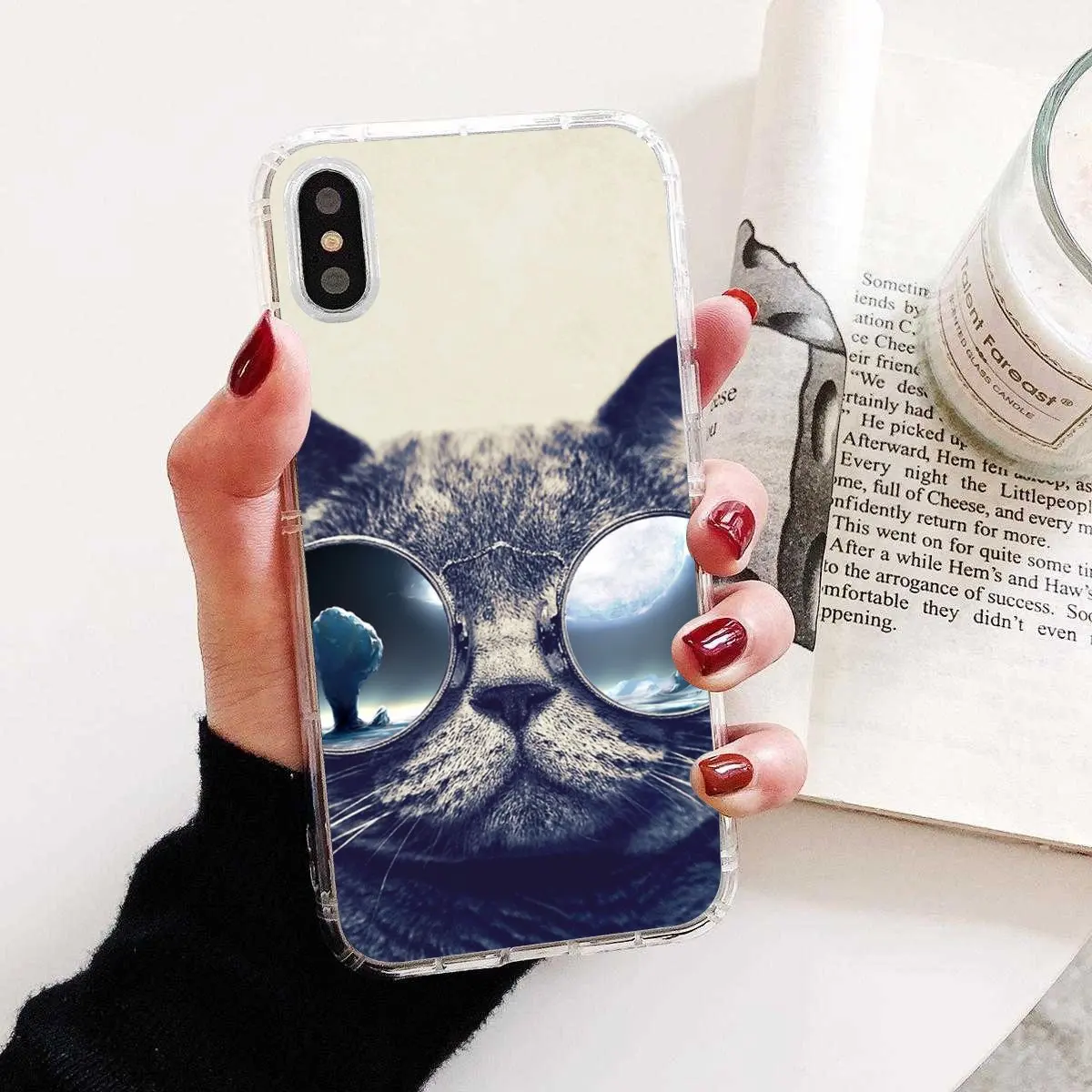 Хороший силиконовый чехол для телефона британский короткий воздушный Кот