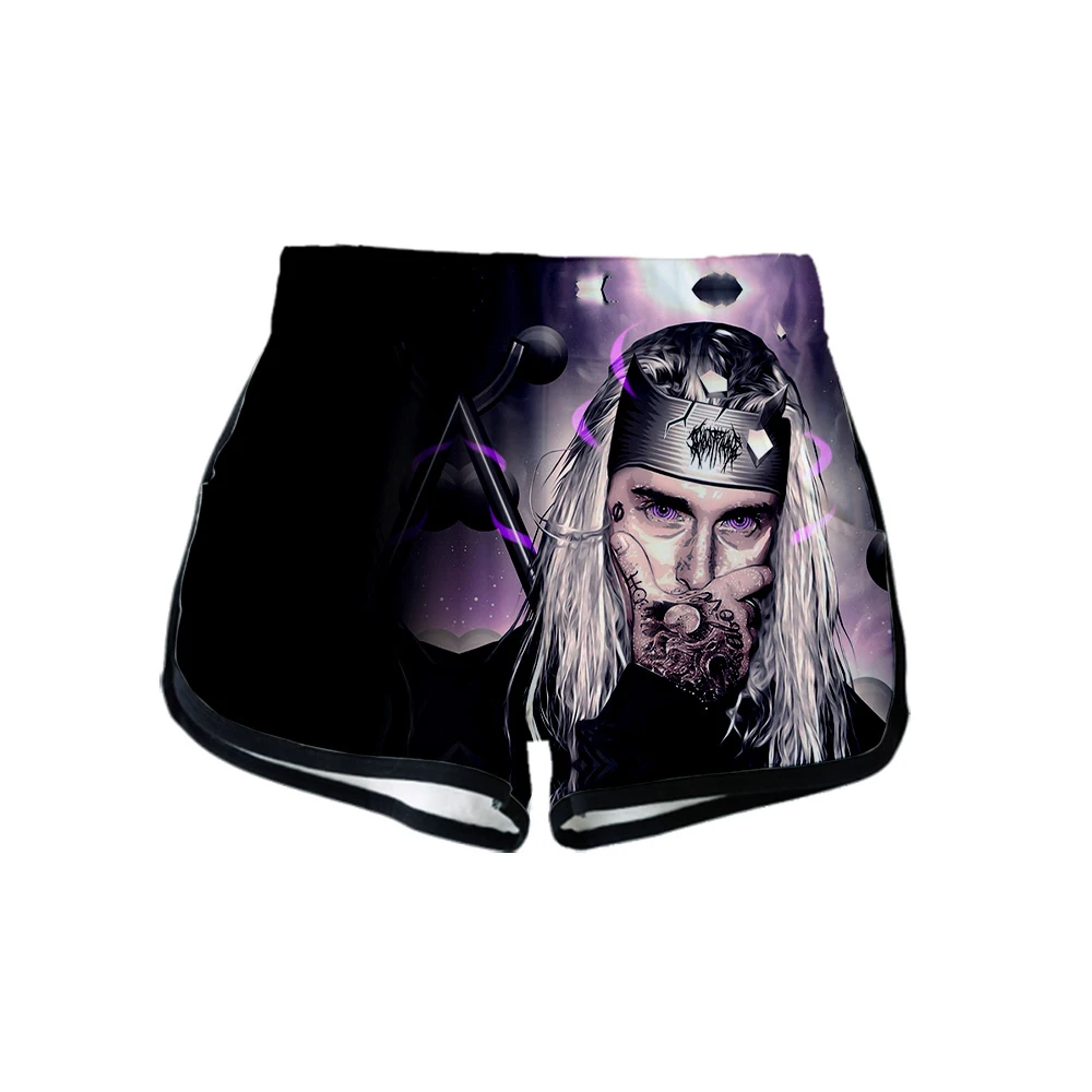 Ghostemane 3D печатных Для женщин шорты модные шорты в уличном стиле Новое поступление, горячая распродажа девочек Повседневное уличная летняя одежда