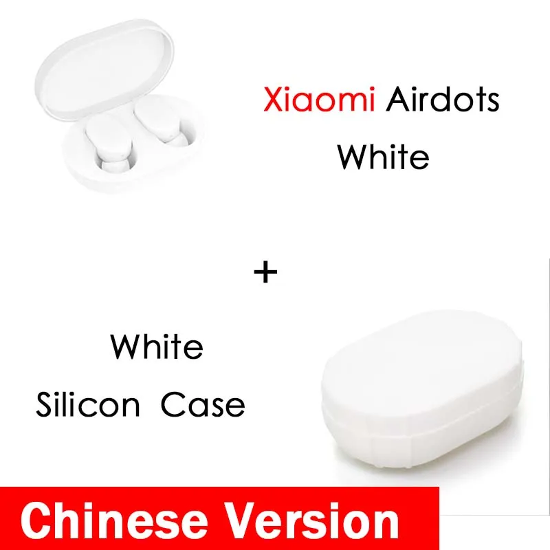 Оригинальные Xiao mi Red mi AirDots Bluetooth наушники Молодежная версия стерео mi ni Беспроводная Bluetooth 5,0 гарнитура с mi c наушниками - Цвет: CN white N white