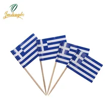 1000 шт. мини-греческие бумажные пакеты для еды, обеденные Шпажки для торта, украшения для кексов, фруктовые коктейльные палочки, вечерние палочки