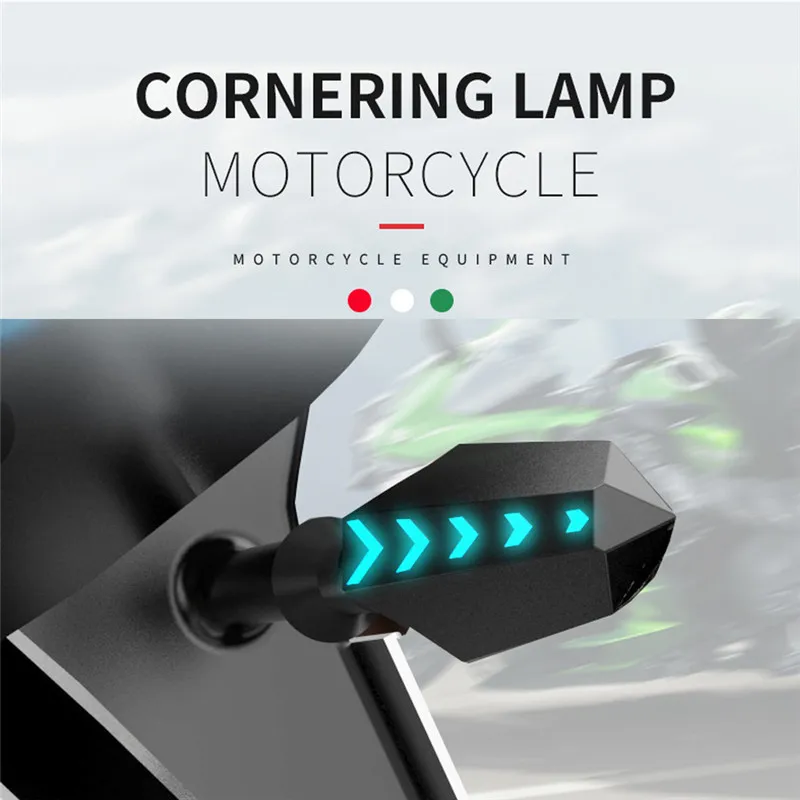 

1 Pair High Quality Creative Dragonfly Gun Shape Design MTB Bike Lights Practical Motorcycle Turn Signal LED Lights Indicators