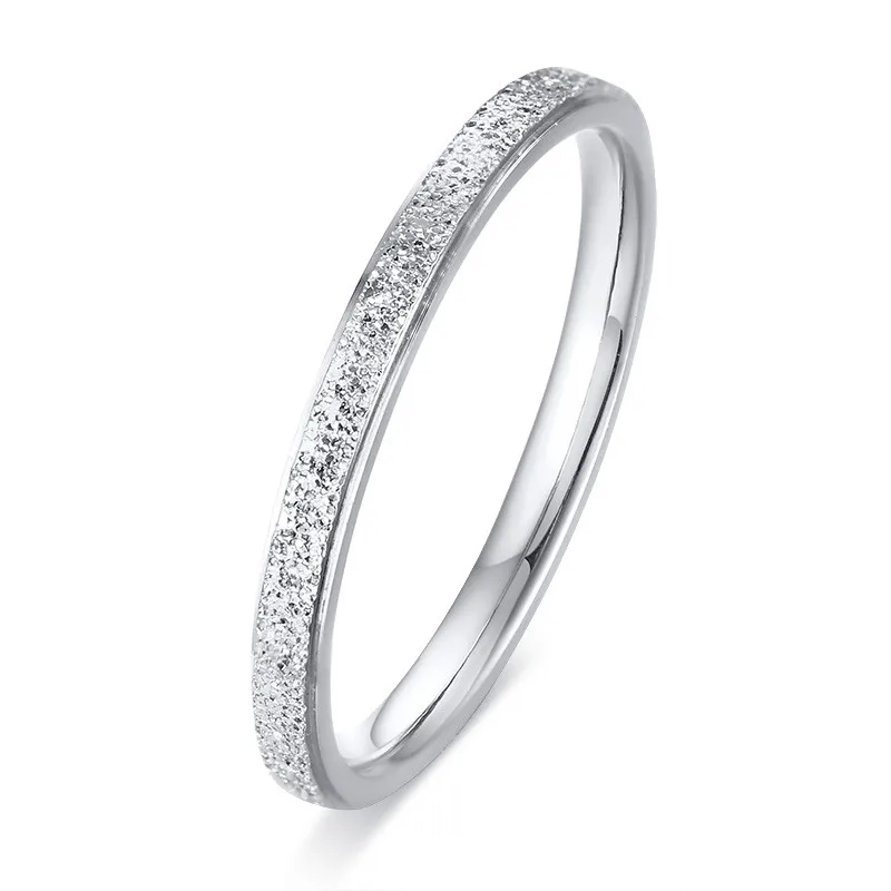 Double Stainless Steel Ring Silver Minimalist Band For Women_voghion.com