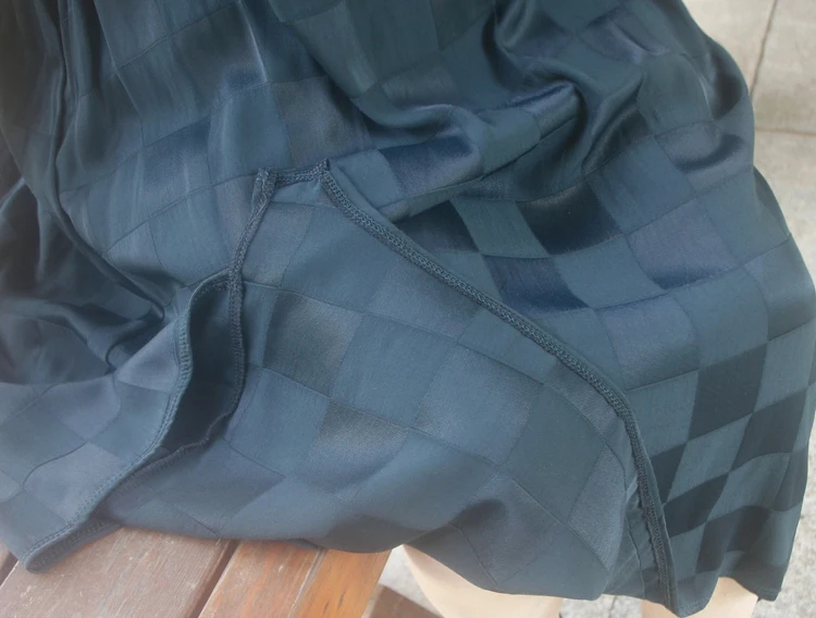 Летнее платье элегантное vestidos женское платье с коротким рукавом и круглым вырезом свободное платье в клетку для женщин размера плюс длинное модное платье fw597