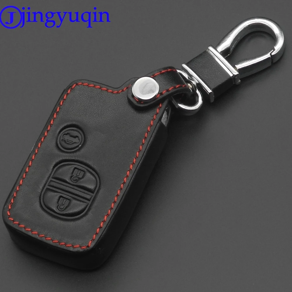 Кожаный чехол для ключей jingyuqin 3B Toyota Land Cruiser Prado 150 Camry Prius Crown Subaru 2013 2014 Foreste Outback XV |
