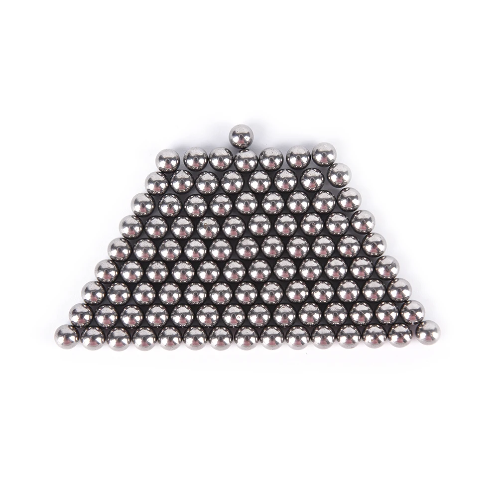 Tirachinas de bolsillo para caza al aire libre, Bola de munición de acero inoxidable de 5Mm, 100 Uds.