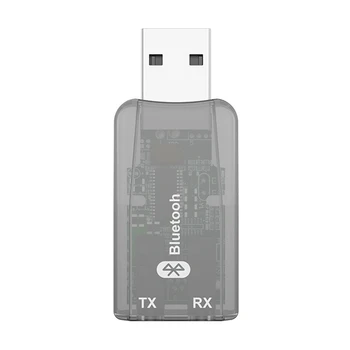 

USB Bluetooth 5.0 Receiver 3.5mm Jack HIFI Stereo o Adapter Transmitter Receiver for TV PC Speakers