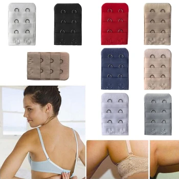

Women Bra Strap Extender 3 Rows 2 Hooks Spacing Clasp Brassiere Sewing Tools New LX9E