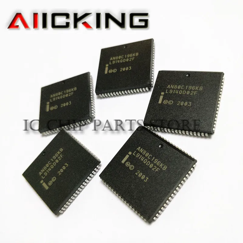 5 pces an80c196kb plcc integrado ic chip original em estoque
