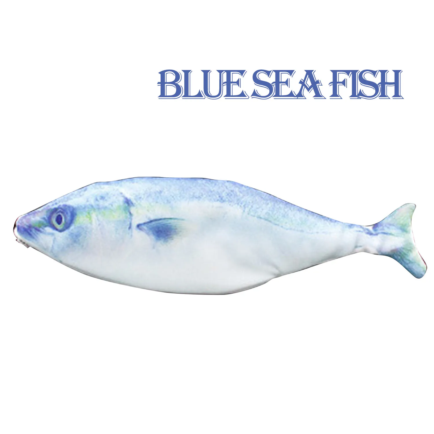 blue sea fish Персонализированная сумка для канцелярских принадлежностей милая детская Студенческая Подарочная сумка для канцелярских ручек креативная имитация соленой рыбы морская рыба ручка сумка - Цвет: blue sea fish