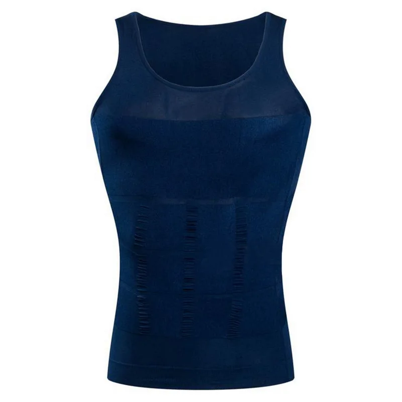 style 1-dark blue Модная однотонная мужская майка, сексуальный жилет без рукавов для бодибилдинга, повседневная майка с круглым вырезом для тренировок, безрукавка большого размера - Цвет: style 1-dark blue