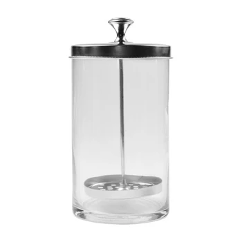 

17*8.5CM Manicure Tools Glass Nail Disinfection Cup Professional Salon Manicurist Sterilization Clear Container Jar Nail Cup