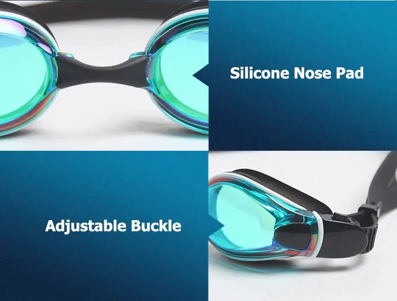 Профессиональные взрослые противотуманные линзы с защитой от ультрафиолетовых лучей мужские и женские очки для плавания водонепроницаемые Регулируемый силиконовый Очки для плавания в бассейне