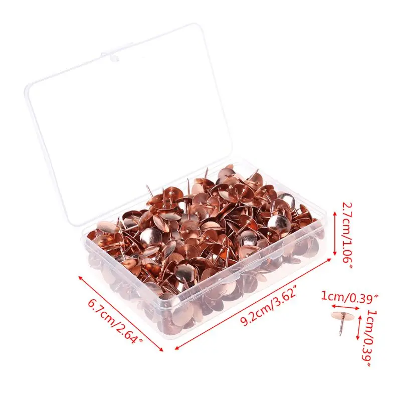 Push Pins 400pcs Metal Thumbtack Drawing Pins Cork Board Photo Wall Map Markers