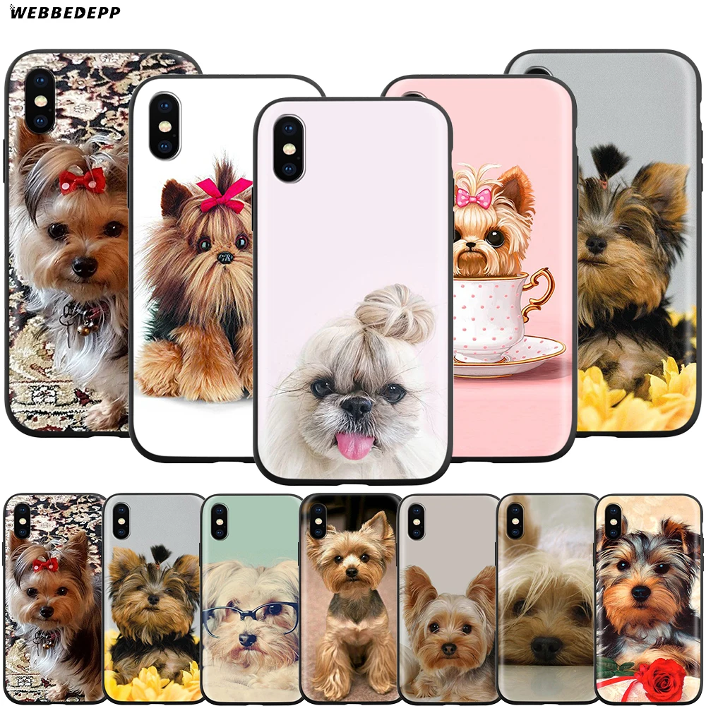 Webbedepp чехол с изображением йоркширской собаки для Apple iPhone 12 Mini 11 Pro XS Max XR X 8 7 6 6S Plus 5