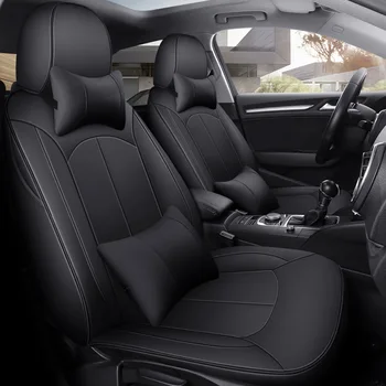 

1set New Car Seat Cover Pu leather material made by the seat covers Custom production for Audi A3 2014 2015 2016 2017 2018 2019
