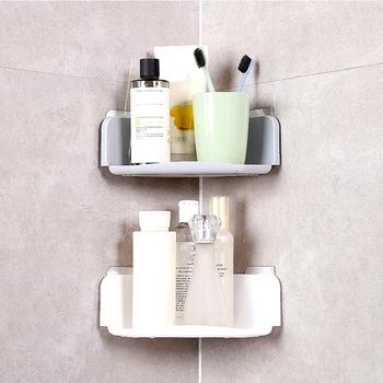 

Punch-Free Wall-Mounted Bathroom Shelf Shampoo Shower Shelf Holder Suction Cup Corner Shower Shelf Kitchen Rack Organizer