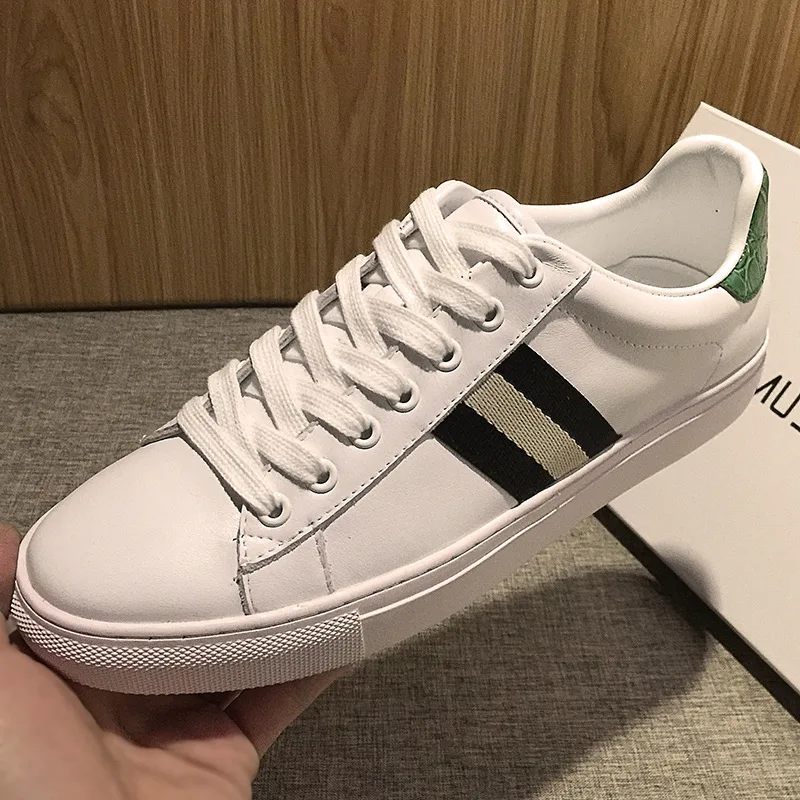 

Ozhouzhan MEN'S SHOES 2019 Autumn White Shoes Genuine Leather Trend Versatile Men Sports Footwear Shoes Leather Shoe