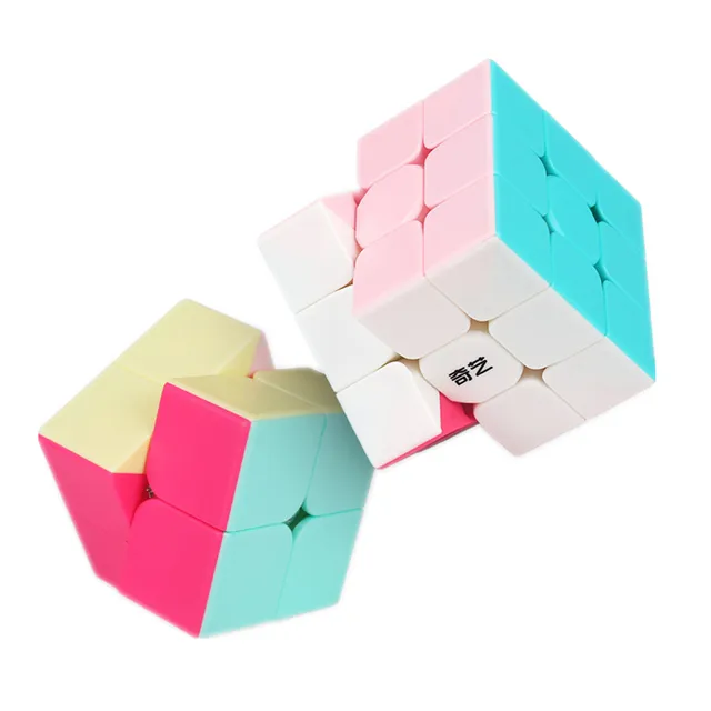 Qiyi Neon Edition Magic Cube Qidi 2x2 Warriors 3x3 Speed Cube Maple Leaves lvy Education Toy for Children Cubo Magico Puzzle Toy 2